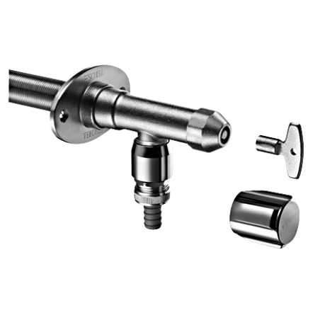 Nezamŕzavý ventil Schell Polar II set, matný chrom 039970399