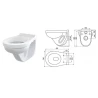Inštalačný modul WC set 5v1 Alcaplast Sadromodul AM101 5:1